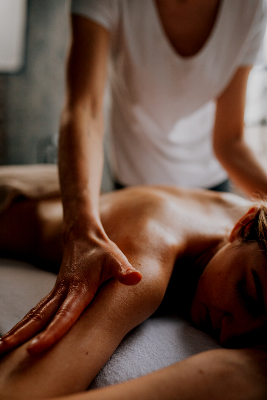 A Woman Having a Massage